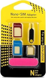 2 Sets SIM Card Adapter Kit Includes Nano Sim Adapter/Micro Sim Adapter/Needle/Storage Sheet Standard 4 in 1 Converter Kit with Steel Tray Eject Pin