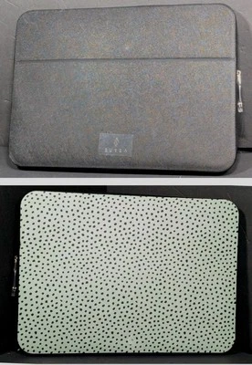 Burga 14” Laptop Sleeve - Mint Gelato- Dots Waterproof Cloudshield Protection.