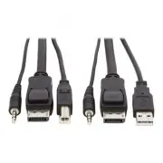 Eaton P783-010 EATON TRIPP LITE SERIES DISPLAYPORT KVM CABLE KIT, 3 IN 1 - 4K DI