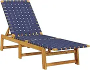 Camping Sunloungers Reclining Patio ChairsSun Lounger White 205x110x31.5 cm Solid Wood Pine**