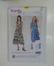 Burda Style Sewing Pattern #6497, Dress, New, Uncut and FF, Size 8-20