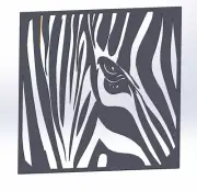 23 ZEBRA DXF File CNC Laser Cut Plasma Router Vinile Cutter WaterJet Nr.2450