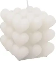 Aromatherapy Candles | with Heart Design Room Decor Calming Relax Fragrance | Square Room Decor Long Lasting Ornaments for Living Room, Coffee Tables