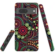 For Google Pixel 7 Case Tough Protective Cover Dotted Abstract Painting