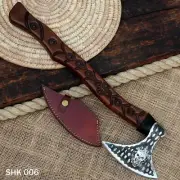 VIKING HAND FORGED 1095 HIGH CARBON STEEL BLADE, TOMAHAWK,HATCHET,COMBAT AXE