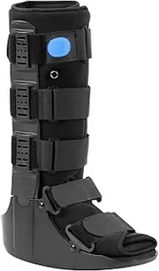 [HUIHUA] Inflatable Walking Boot - Air Cam Walker Fracture Boot - Tall Walker Brace Ultralight Orthopaedic Boot for Sprained Ankle Stress Fracture Broken Foot Achilles Tendonitis Foot Pain Recovery (Large)