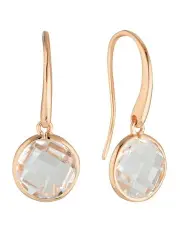 [Georgini] Lucent Hook Large Rose Gold Drop Earrings