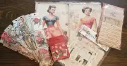 5 PACKS 105+ Bundle Junk Journal Vtg Ephemera Scrapbooking Craft Paper Stickers