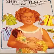 Classic SHIRLEY TEMPLE PAPER DOLLS Dover Book Cut Outs Repro Uncut