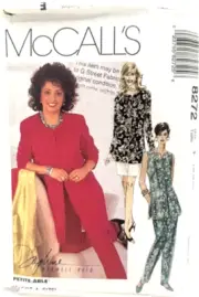 McCall's Pattern #8272 - Jacket/Vest, Pull-On Pants & Skirt - Sizes 16, 18 & 20