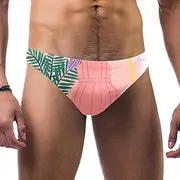 [VBFOFBV] Men's Printed Jammer Swimsuit Swim Shorts, Cartoon Fruit Peach Pink Lovely
