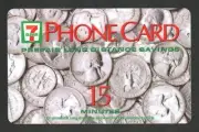 BOTTOM LINE TELECOMMUNICATIONS 7-Eleven, Quarters ( 1995 ) Phone Card ( EXP. )