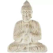 Deco 79 Paper Mache Buddha Handmade Decorative Sculpture Carved Home Decor St...
