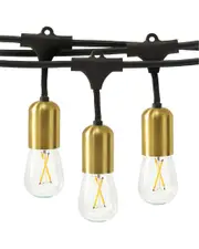 BRIGHTECH Glow 48' 15 Bulb LED Heavy Duty Hanging String Lights