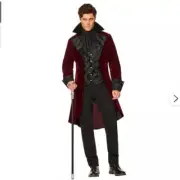 Spirit Blood-Thirsty Vampire costume & fangs (includes jacket w/ vest) - Adult L