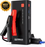 3000A 12V Supersafe Lithium Jump Starter Pack w/ Cables for 8.5L Gas / 6L Diesel