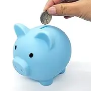 Piggy Bank,Cute Pig-gy Banks,Unbreakable Plastic Money Bank,Coin Bank for Girls and Boys,Medium Size Piggy Banks,Practical Gifts for Birthday, Easter, Christmas