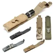 Tactical Nylon Storage Bag Carrier Pouch For Molle Belt Flashlights 21" Baton
