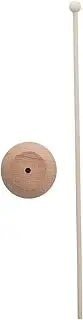 Homoyoyo Elegant Wooden Flag Pole Holder Base for Indoor Display Sturdy Mini Desk Flag Stand for Office Meeting Rooms Exhibitions Effortless Setup Sophisticated Design