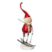 Lori Mitchel l Down Hill Santa Figure #20902, 9-Inch