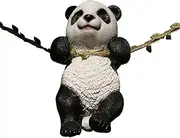 Panda Statue Mini Panda Figurine, 6.7 Inch High Hanging Animal Cute Panda Statues Crafts Resin Home Tabletop Decor