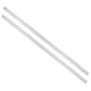 Aluminum Solid Round Rod Lathe Bar 12mm x 500mm for DIY Craft Tool 2 Pcs