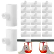 20PCS Poultry Water Drinking Cups Chicken Bird Automatic Drinker Feeder Nipple