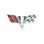 Chrome Die Cast Front Fender Emblem, Fits Chevrolet 1964-67
