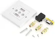 Vga Wall Plate, Wall Panel Socket, Audio Video Socket, It Is Suitable for Connecting Your Device At Home or Other Online Locations