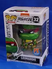PX EXCLUSIVE TEENAGE MUTANT NINJA TURTLES LEONARDO FUNKO POP VINYL FIGURE 32