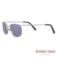 在飛比找momo購物網優惠-【Romeo Gigli】義大利品牌金屬上框造型太陽眼鏡(黑