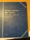 Walking Liberty Half Dollar 1937-1947 Set Coin Folder Whitman Album New