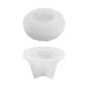 DIY Silicone Candlestick Mold Handmade Crystal Lotus Holder Tea Cup