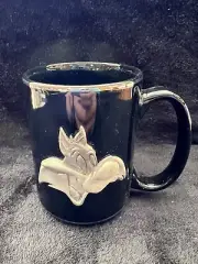 Vintage 1990s Looney Tunes Sylvester Coffee Black Mug - Never Been Used - Mint