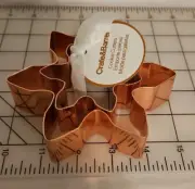 Crate & Barrel Copper Snowflake Cookies Cutters Set Of 2
