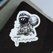 Custom Astronaut Sticker | Personalised Astronaut Decal | Space Themed Sticker