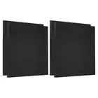 Painting Canvas Panels, 4 Pack 12x12 Inch Rectangle Blank Art Board, Black
