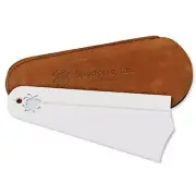 Spyderco Golden Stone Fine Grit White Knife Sharper Suede Pouch