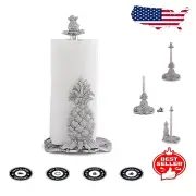 14.5" Standing Aluminum Towel Holder - Stylish Pineapple Kitchen Accessory