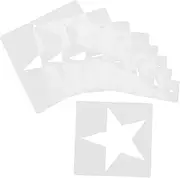 jojofuny 16Pcs Geometric Stencils Multi Functional Drawing Supplies for DIY Wall Art Smooth Reusable Templates with Rounded Corners for Easy Use and Fun Crafting