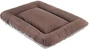 Beautiful Cat Cushion Cotton Plush Warm Dog Beds Large Bite Resistant Non Slip Square Dog Cushion Machine Washable for Dogs Cats Rabbits Other Animals Brown,45 (Color : Brown, Size : 55)