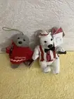 Vintage Plush Coca Cola Seal And Bear. New With Tags. Set Of 2.
