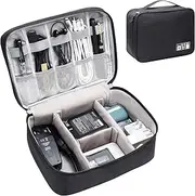 Electronic Organizer Travel Case, Small Travel Cord Organizer Case Portable Waterproof Cable Organizer Bag for Charger, Cord, USB, Power Bank, Earphone