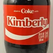 Share A Coke With Kimberly 2025 Personalized Gift Coca Cola Bottle