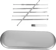 WOONEKY 1 Set Reusable Stainless Steel Ear Cleaning Tools Kit Portable Spring Spiral Ear Wax Remover with Storage Box for Home and Travel Family Friendly Supplies