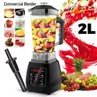 2L Commercial Blender Mixer Food Processor Juicer Smoothie Ice Crush Black/Red