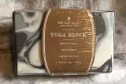 Oak & Reed Yoga Foam Block Fashion Forward Fitness 9" x 6" x 3" Gray Marble NEW