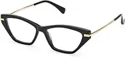 [MaxMara] MM5176 001 Shiny Black 53/14/135 Women's Glasses, 001 Shiny Black, 53/14/135