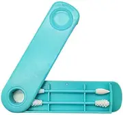 Reusable Cotton Swab Ear Cleaning Cosmetic Safety Silicone Cotton Buds Sticks with Storage Box