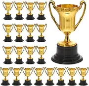 32pcs Mini Trophy Children's Reward Gift Toy Small Trophy with Base Kid Toys Baseball Trophies for Kids Party Game Trophy Game Match Trophy Mini Toy Sports Statue Plastic/956